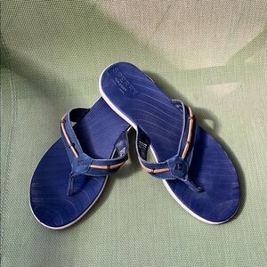 EUC WOMEN’S SIZE 9 SPERRY TOP-SIDER NAVY FLIP FLOPS